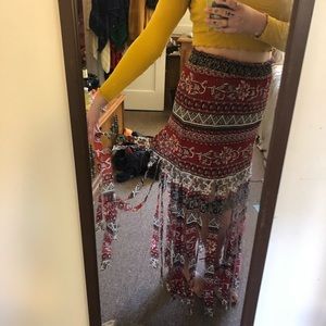 Fringe Maxi Skiry